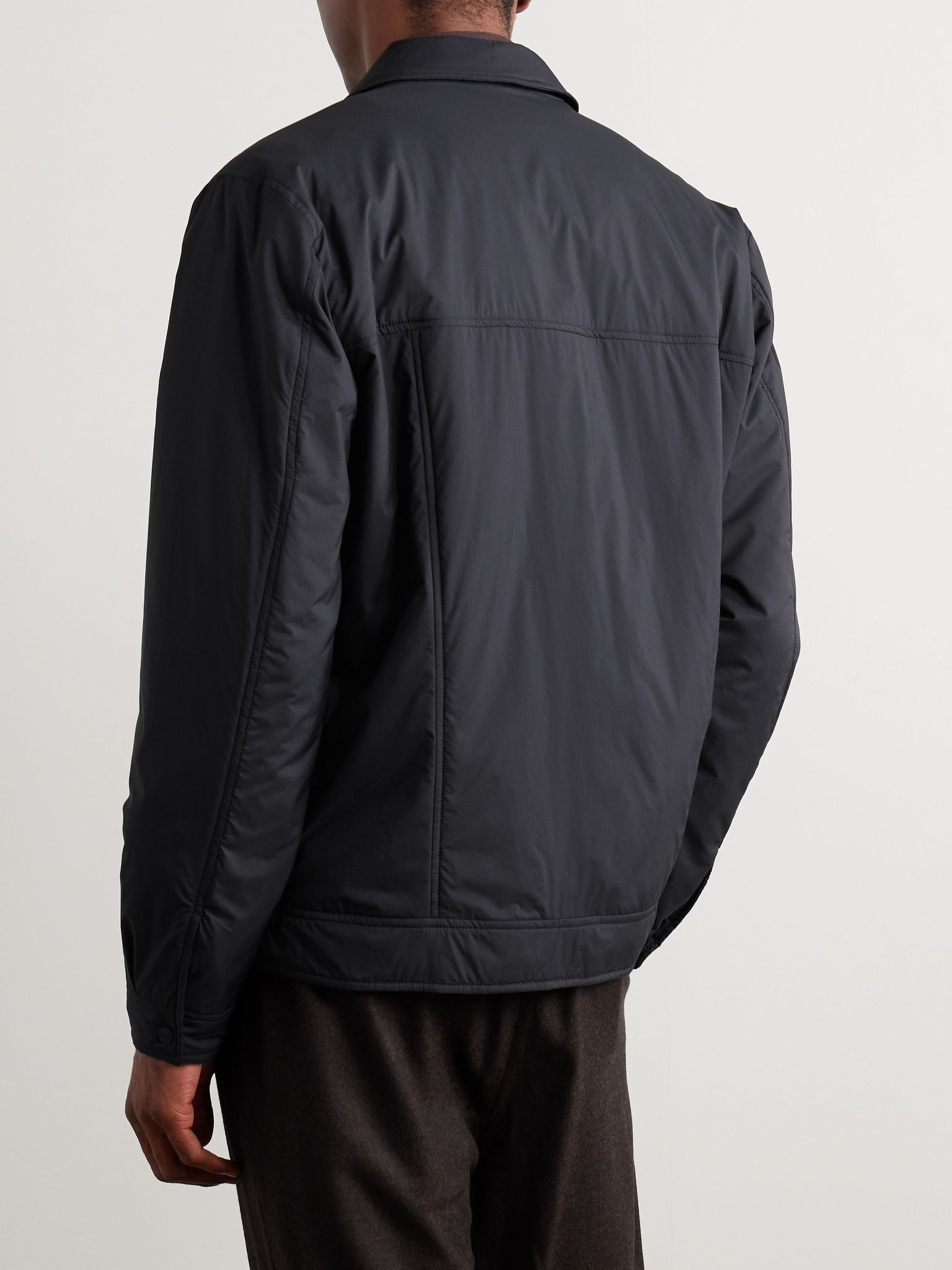 Padded Shell Shirt Jacket Navy - 3