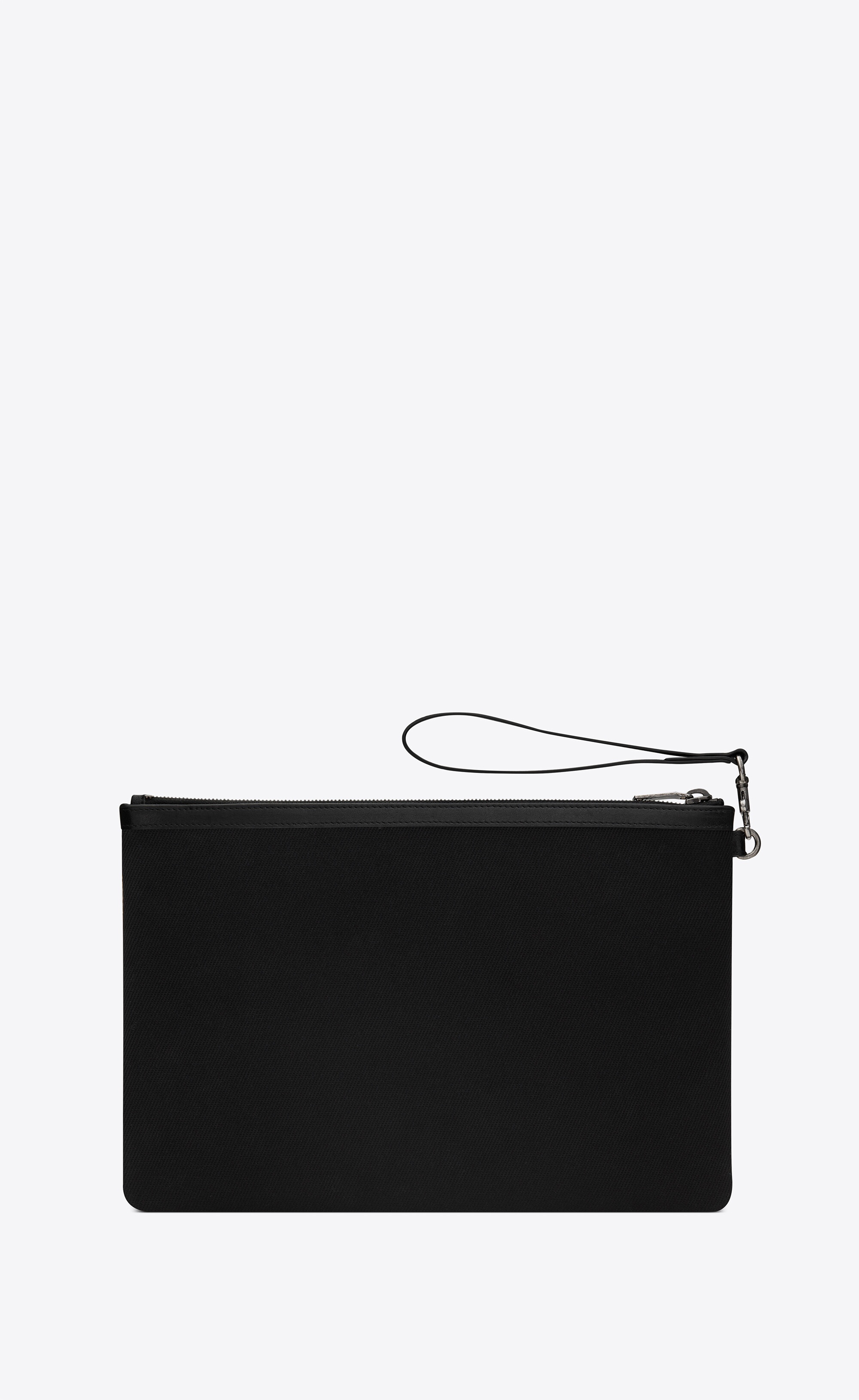 logo-print zipped pouch - 3