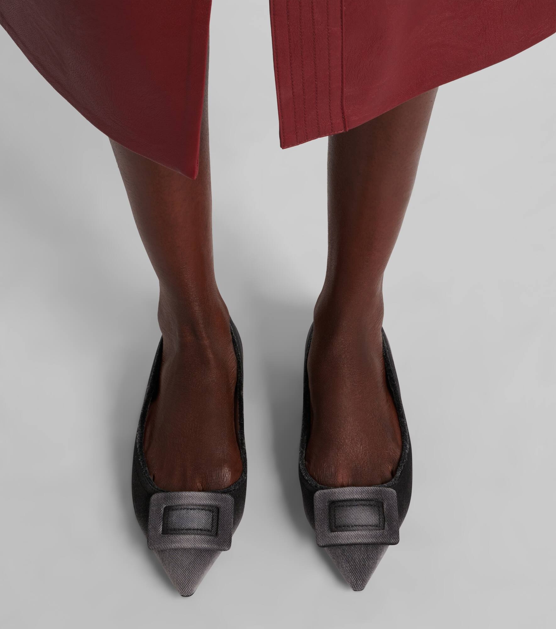 Gommettine denim ballet flats - 7