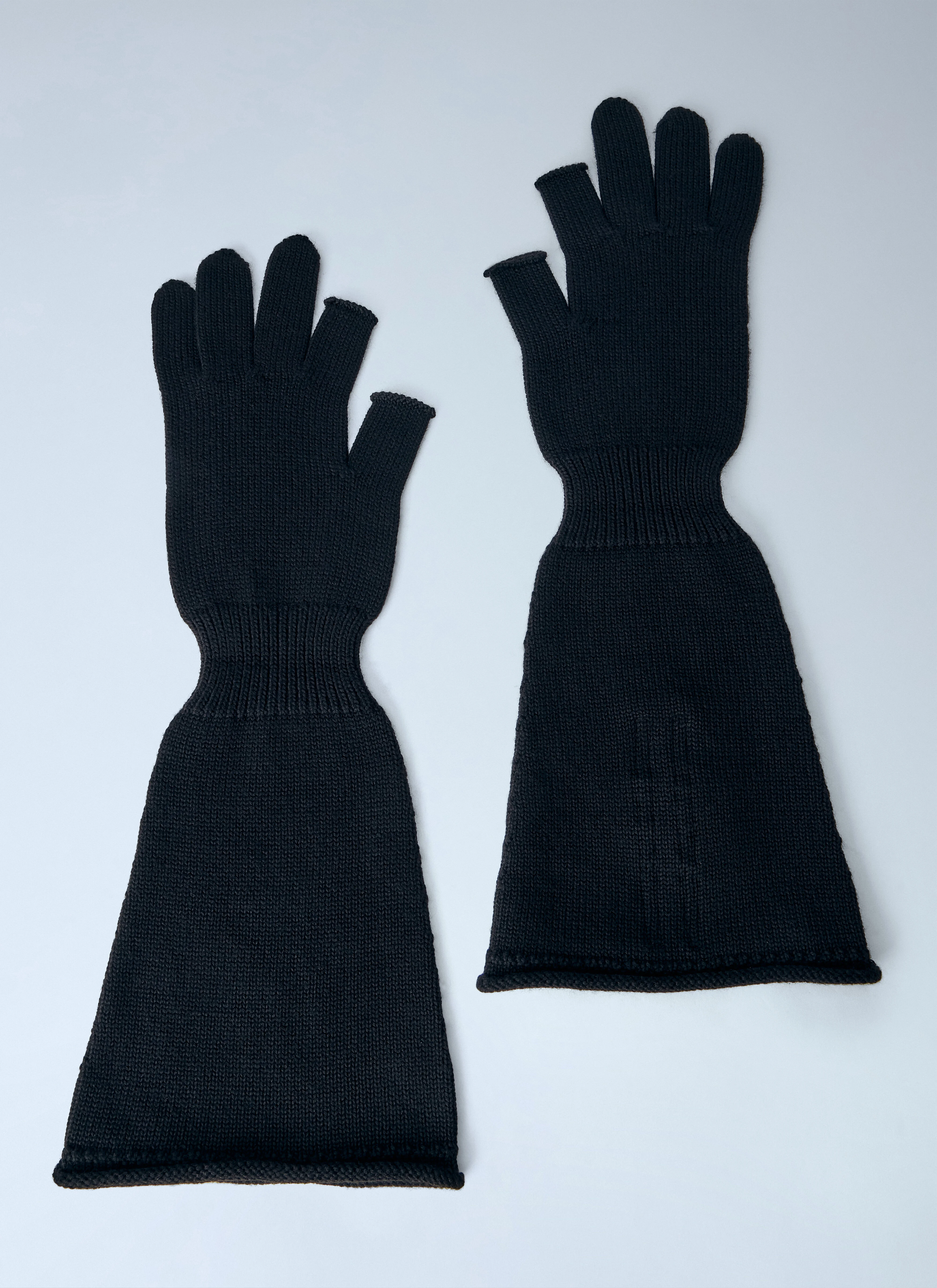 Extended Knit Gloves - 1