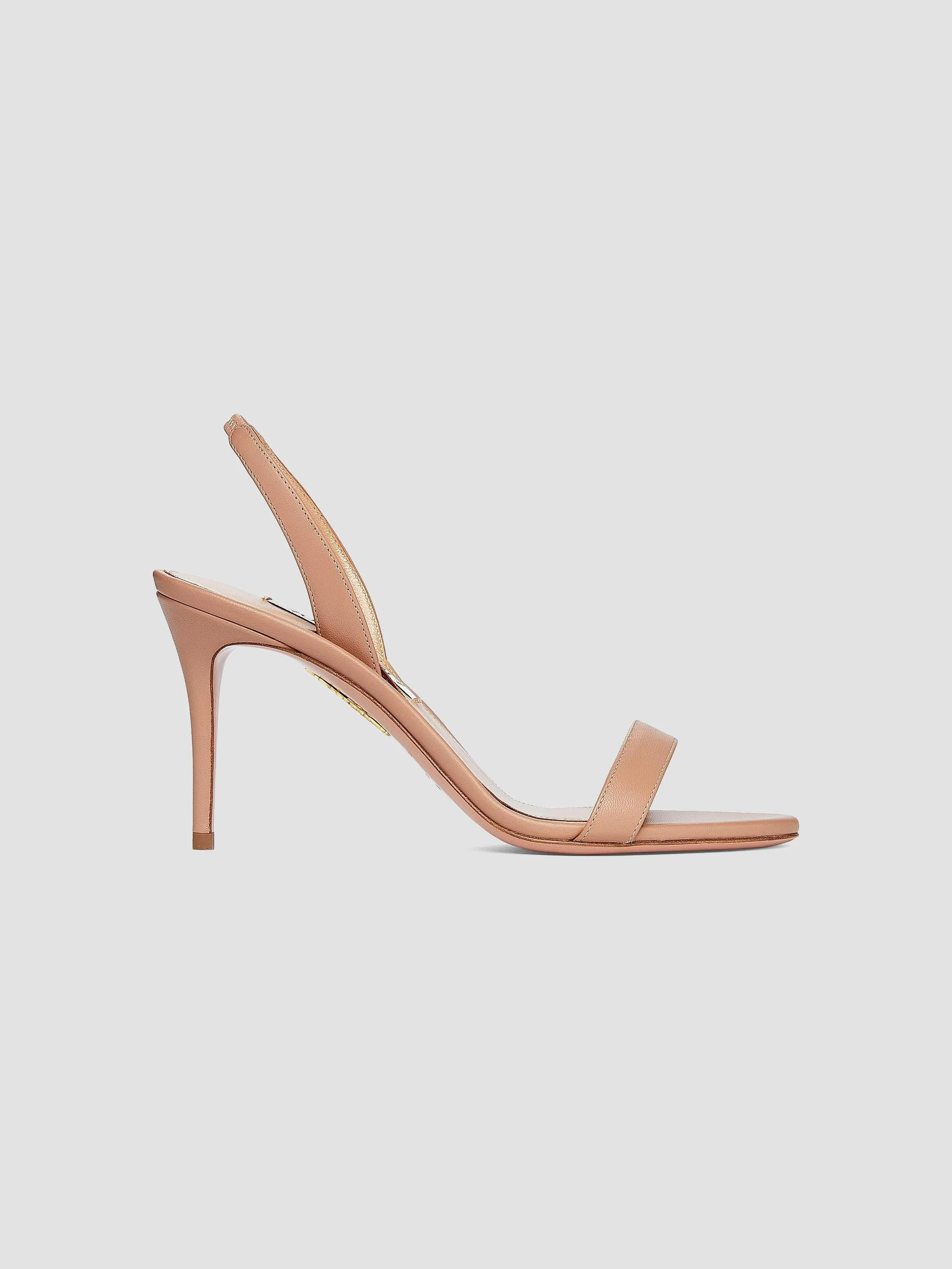 Women's So Nude 85MM Leather Sandals - Powder Pink - 1
