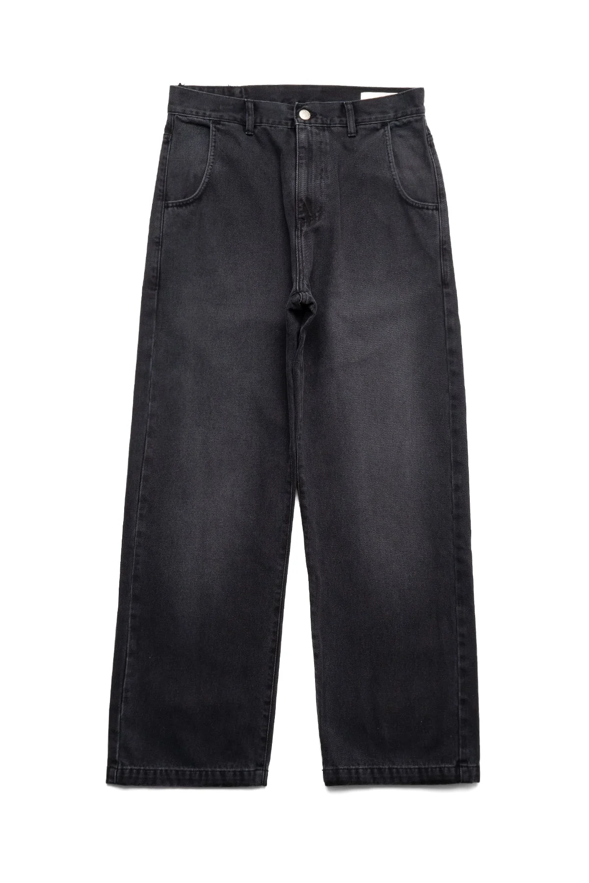 Straight Cut Jeans - Faded Black - 1