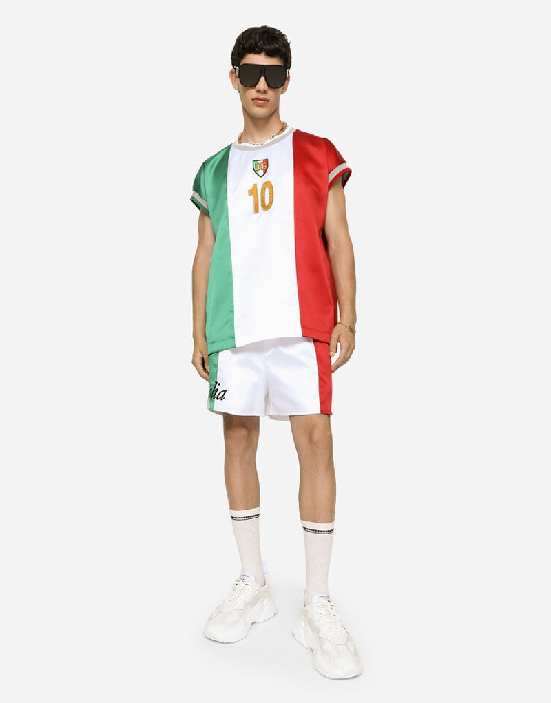 Satin shorts with DG patch 4