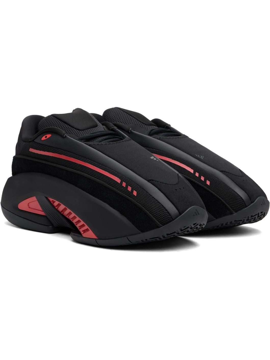 Black & Red Mad IIInfinity Sneakers - 4