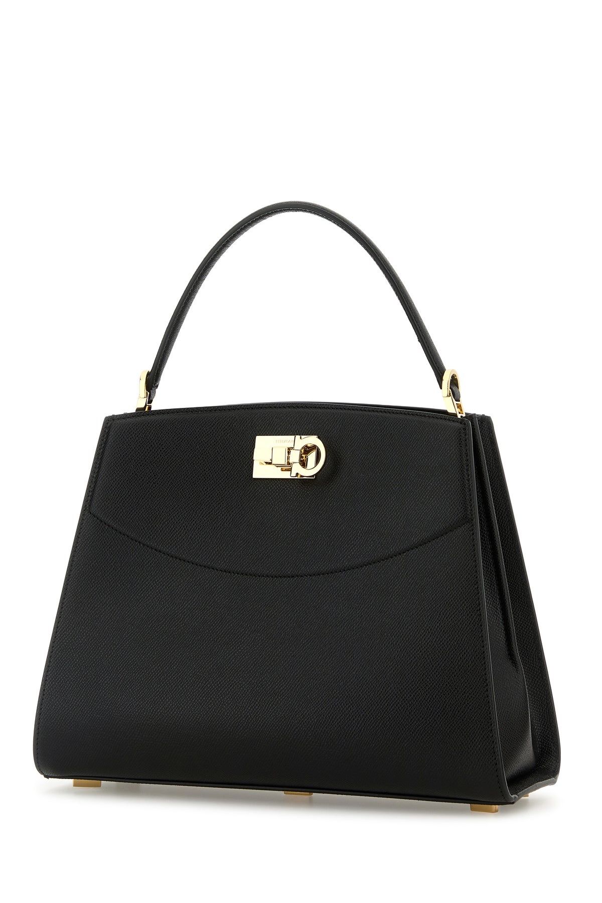 Black leather handbag - 2