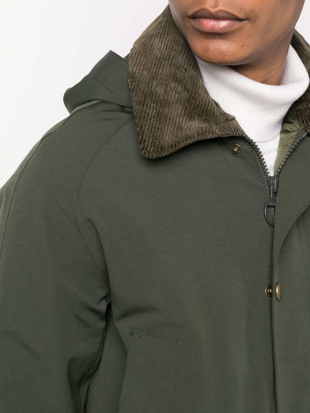 collared wax jacket - 5