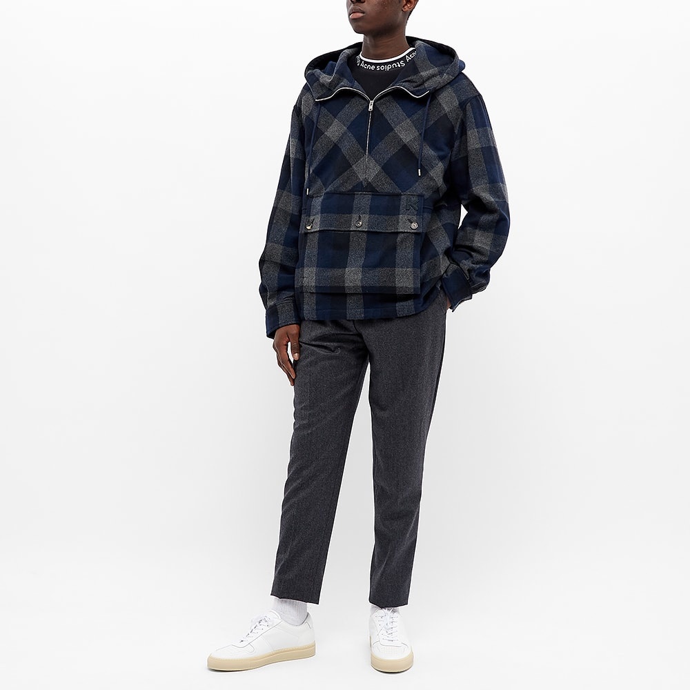 Kenzo Wool Check Half Zip Anorak - 6