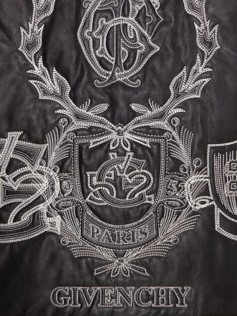 GIVENCHY CREST WAISTCOAT IN EMBROIDERED LEATHER 6