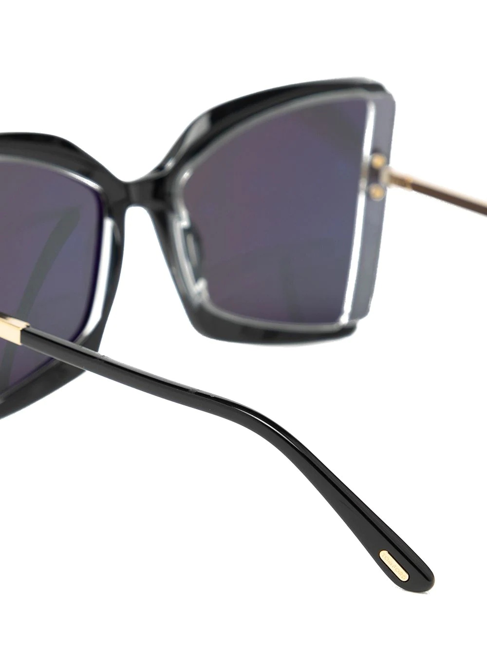 oversized butterfly-frame sunglasses - 3