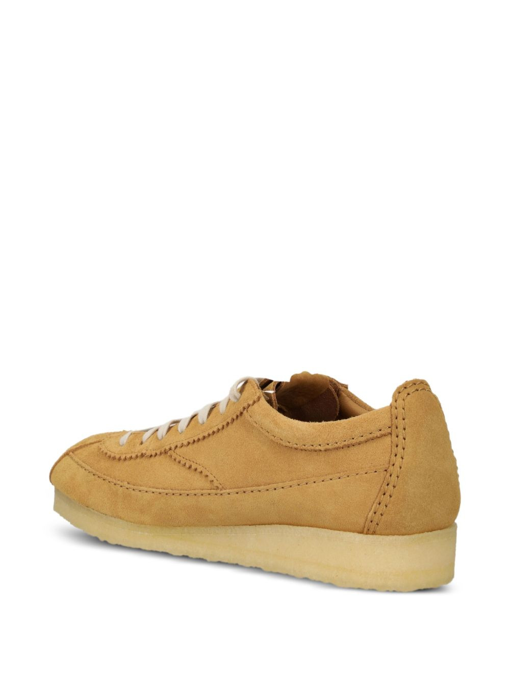 topstitched lace-up sneakers - 4