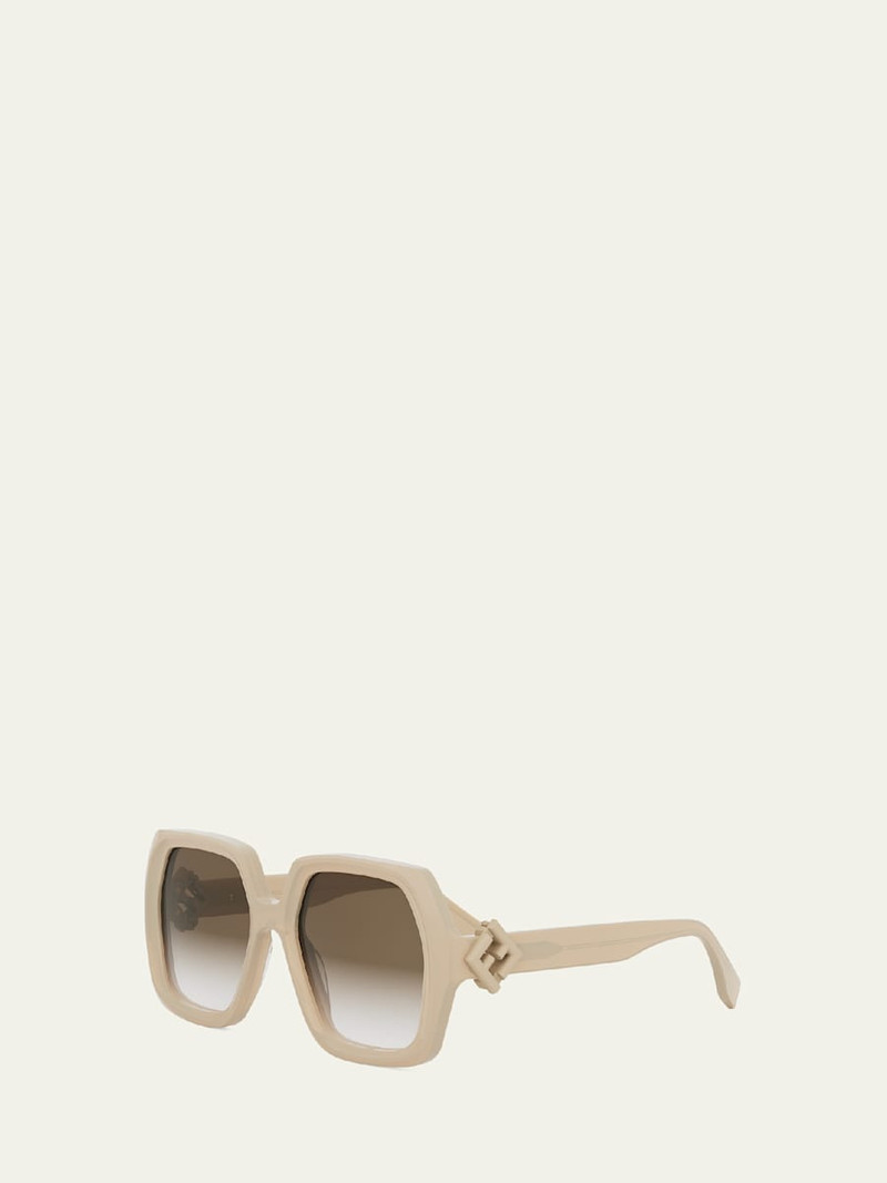 FENDI Diamond Acetate Square Sunglasses outlook