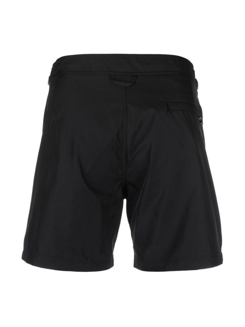 Alexander McQueen slim-fit logo-tape swim shorts outlook