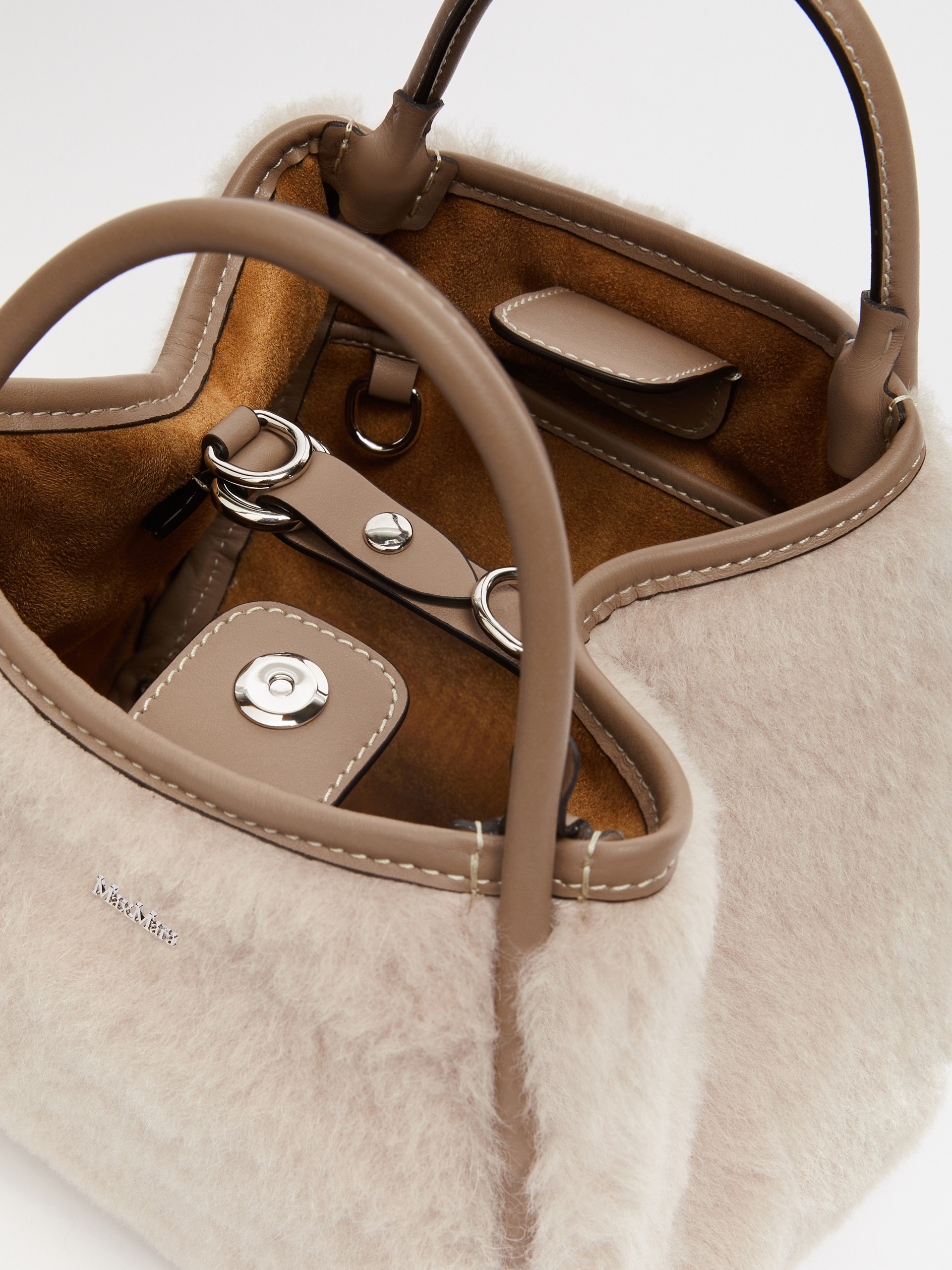 TMARINXS1 Extra Small Marine Bag in alpaca and wool Teddy fabric - 5