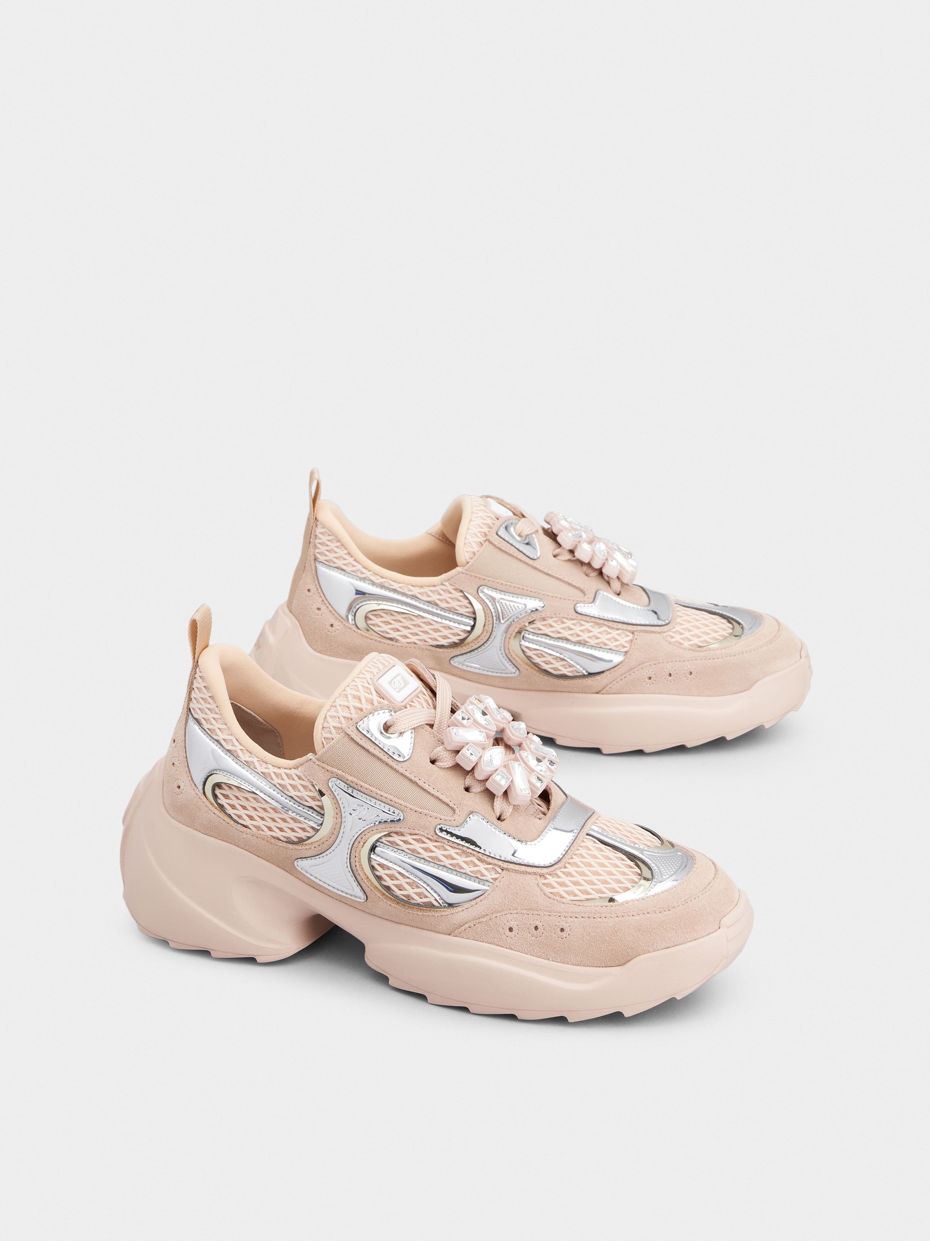 Viv' on the Run Sneakers in suede and fabric - 2