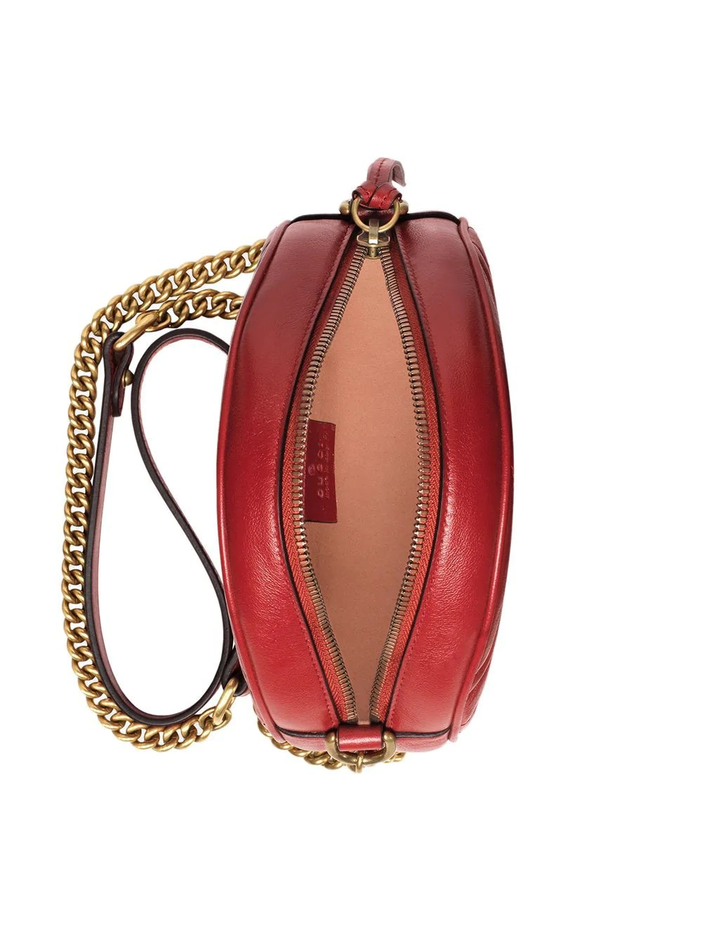 GG Marmont mini leather round shoulder bag - 6