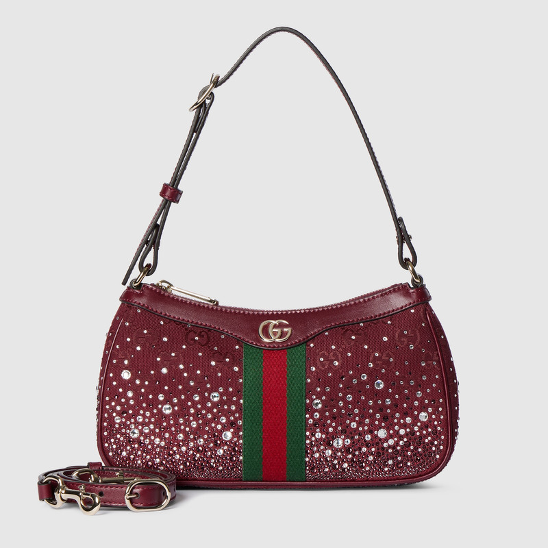 Ophidia crystals small shoulder bag 7