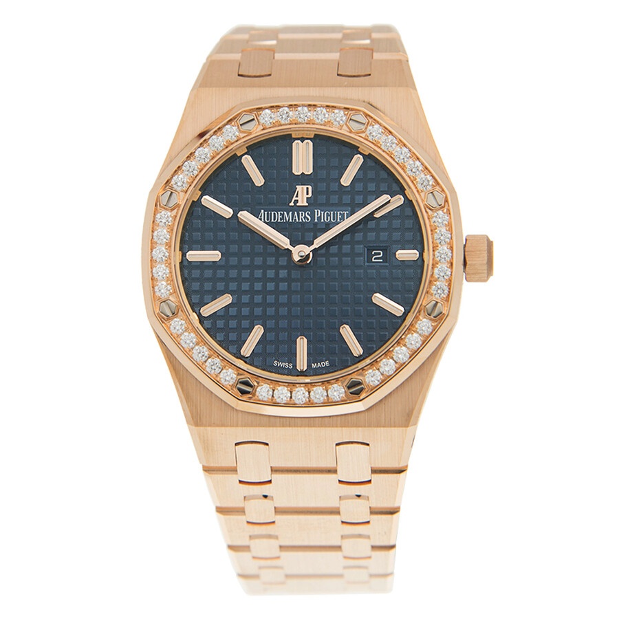 Audemars Piguet Royal Oak Quartz Diamond Silver Dial Ladies Watch 67651OR.ZZ.1261OR.02 - 2