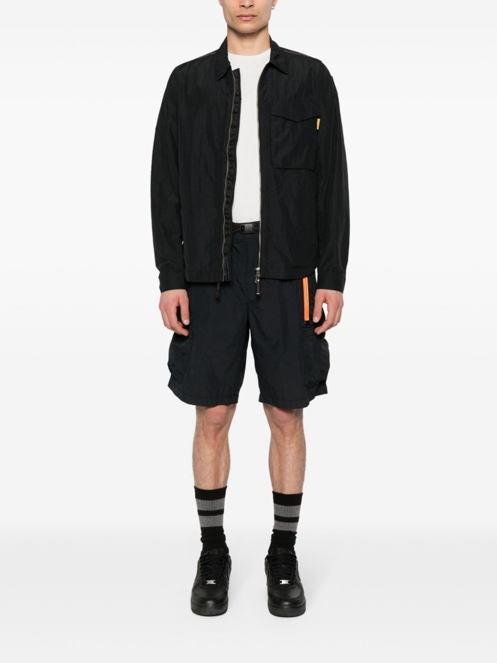 Rayner logo-patch shirt jacket - 2
