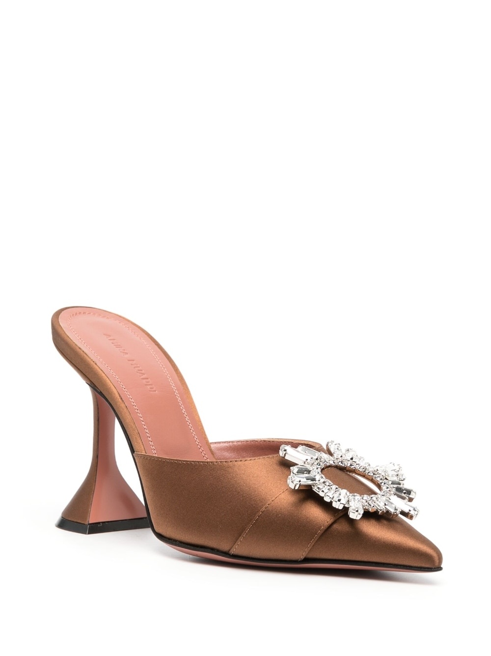 Begum 95mm satin mules - 2