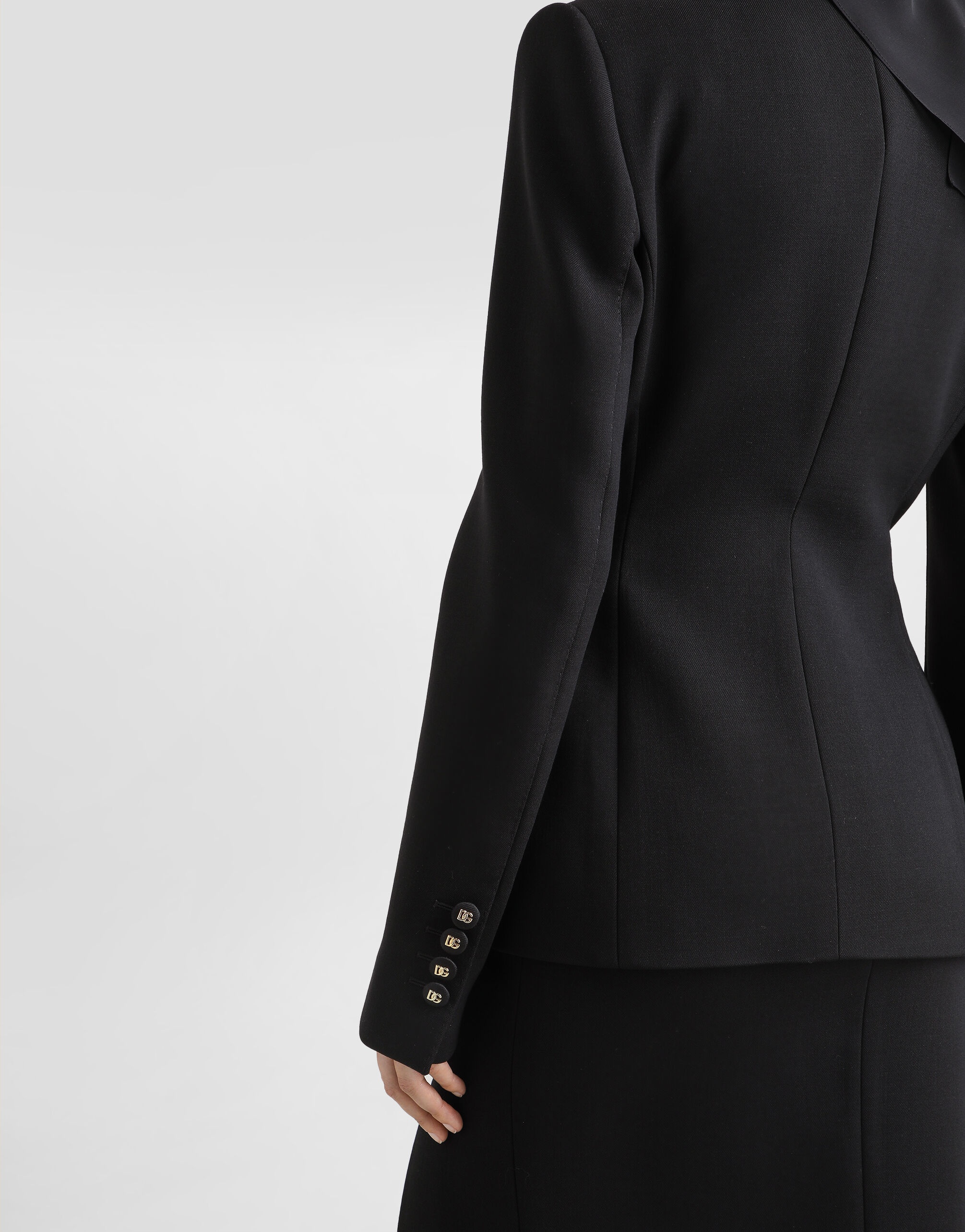 Single-breasted wool Dolce jacket - 5