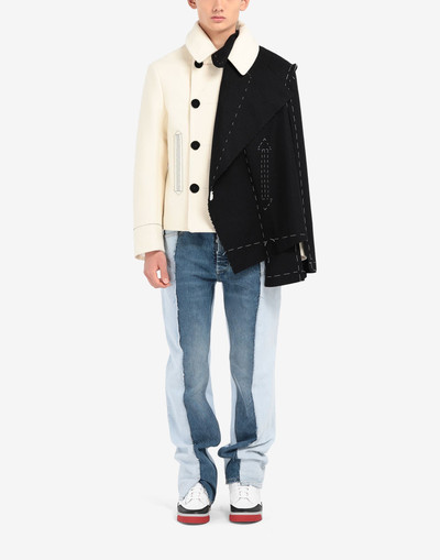 Maison Margiela 'Memory of' pea coat outlook