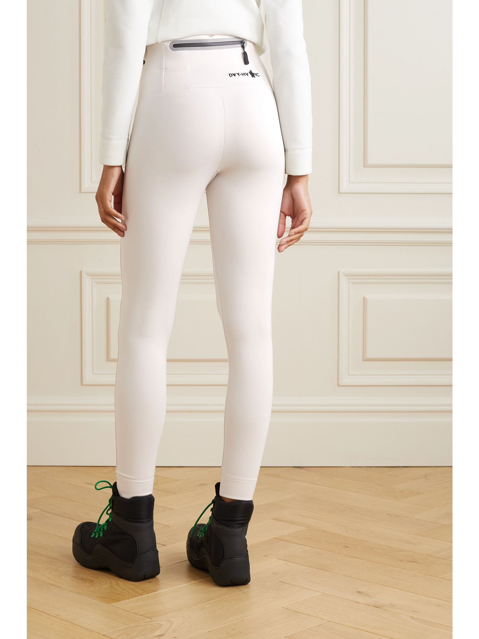 Printed stretch-jersey leggings White - 4