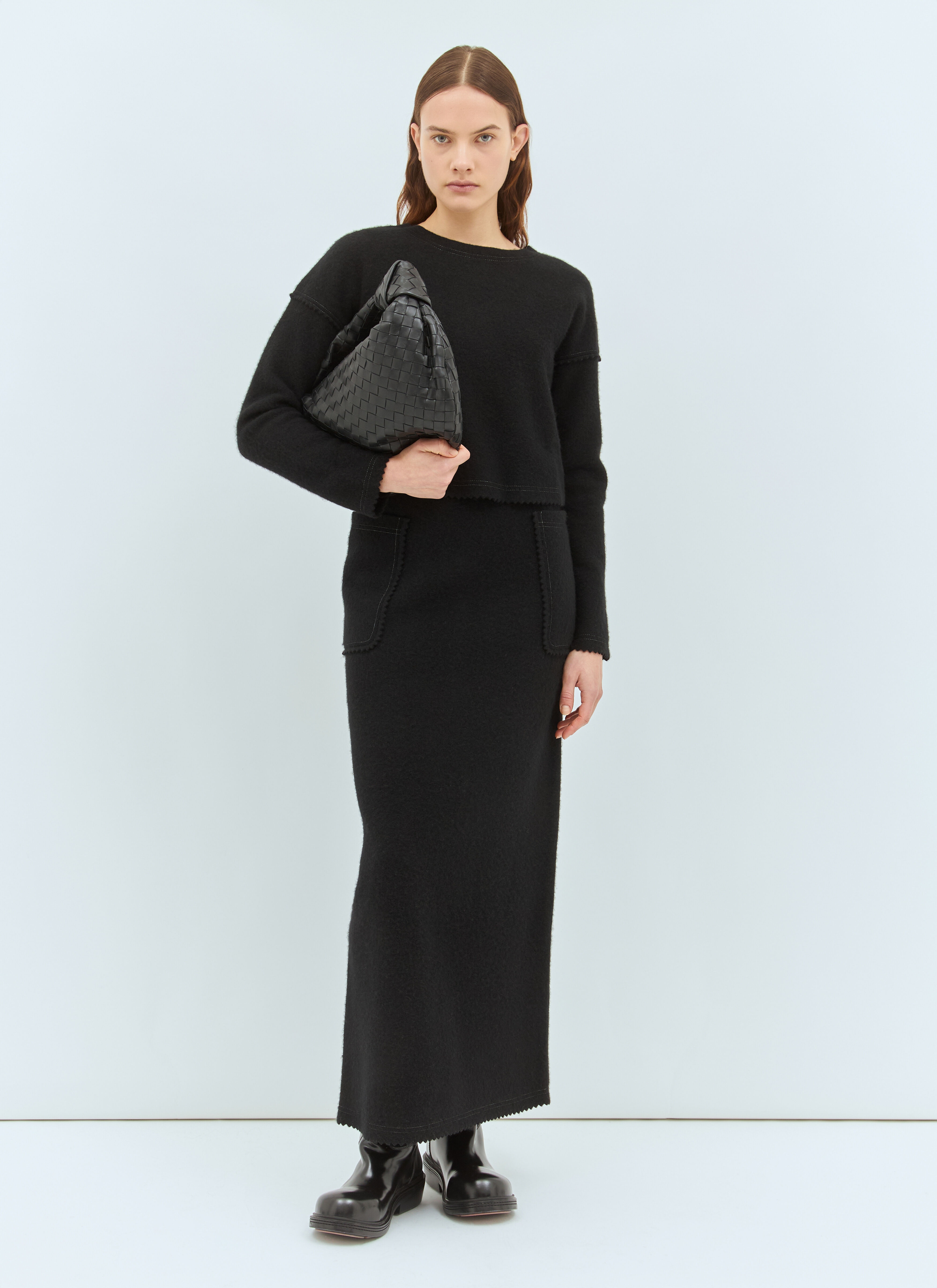 Wool And Cashmere Long Skirt - 2
