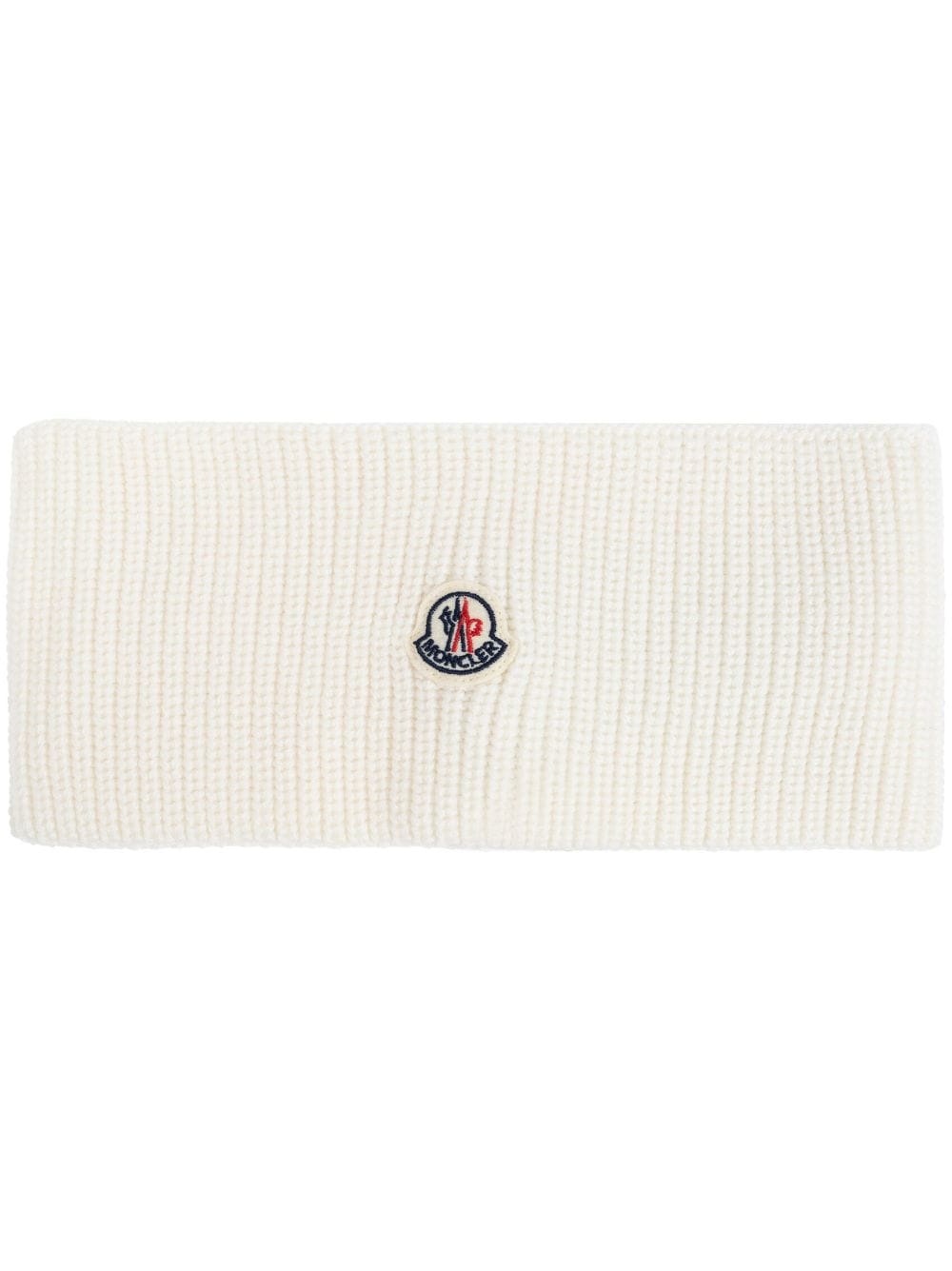 logo-patch ribbed-knit headband - 1