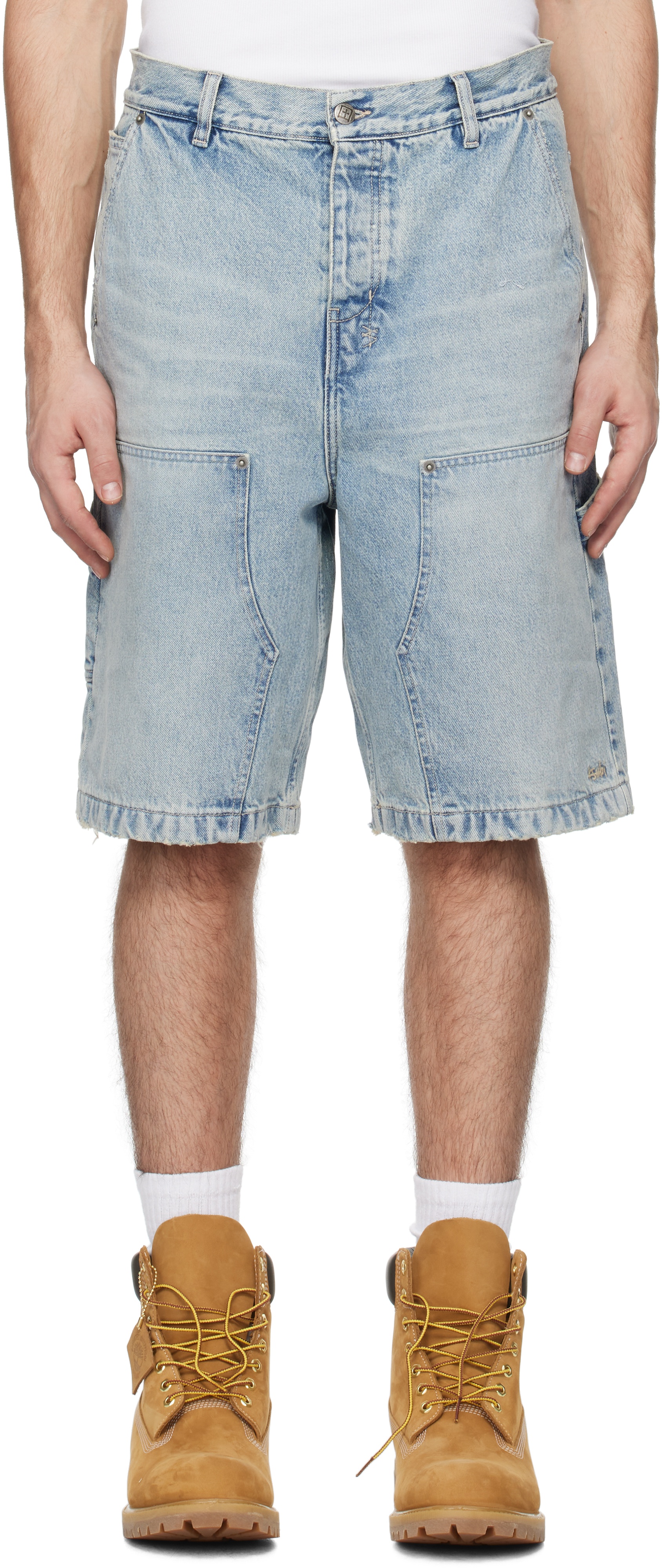 Blue MAXX Operator Champagne Denim Shorts - 1