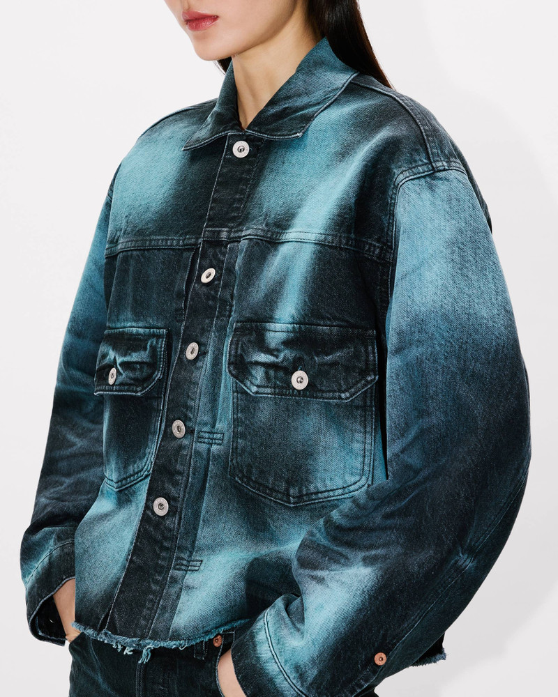 KENZO 'Boke Flower' trucker jacket in japanese denim outlook