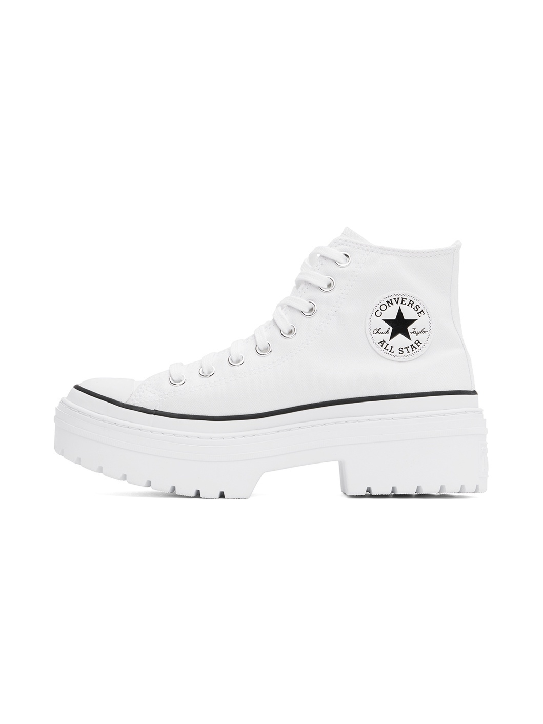 White Chuck Taylor All Star Lugged Platform Sneakers - 3