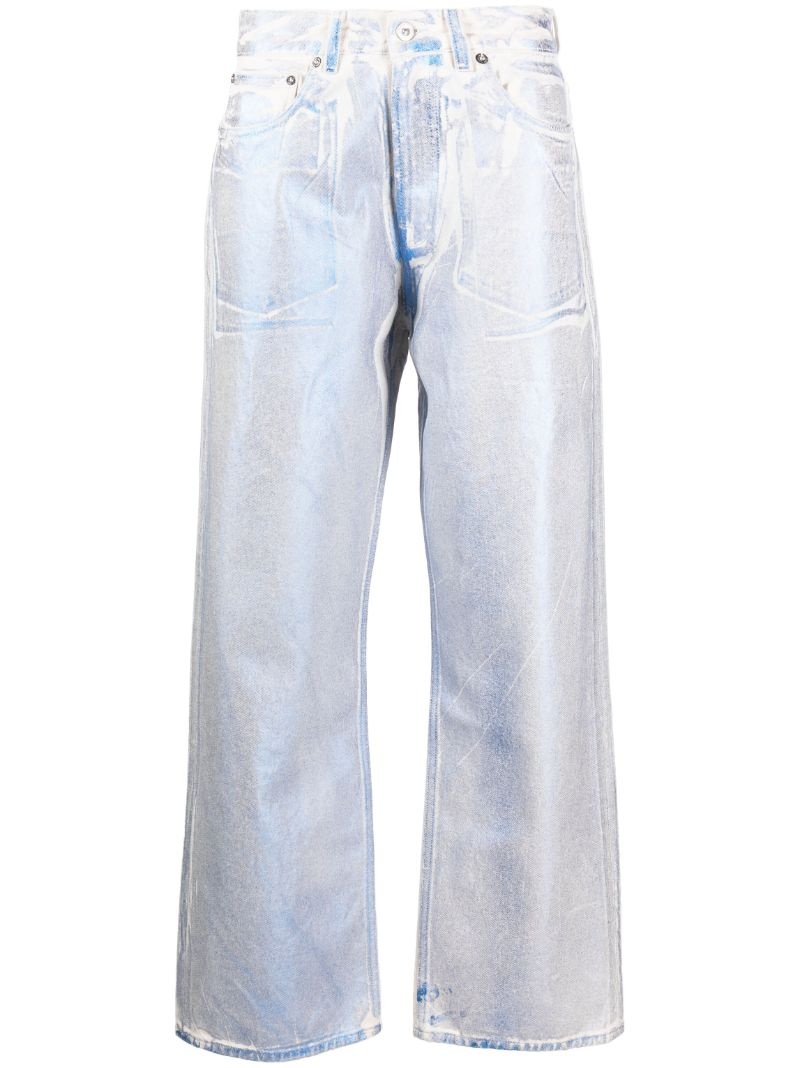 Third Cut iridescent foil jeans - 1