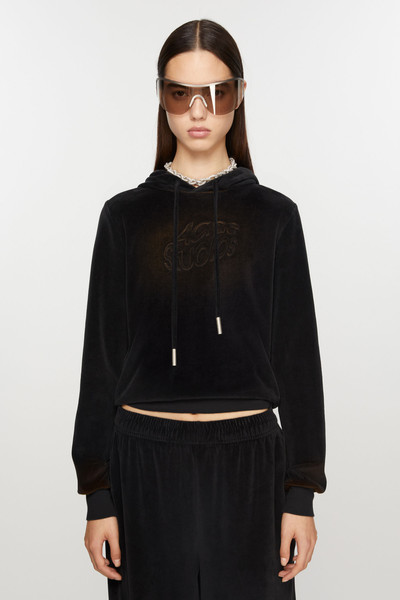 Acne Studios Hooded sweater - Fitted fit - Black outlook