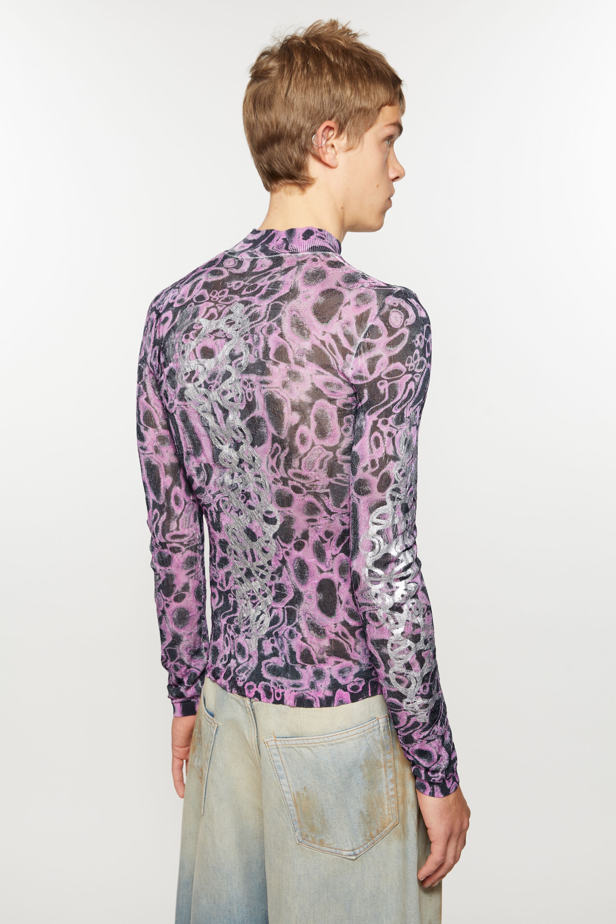 Printed sweater - Orchid purple/multi - 3