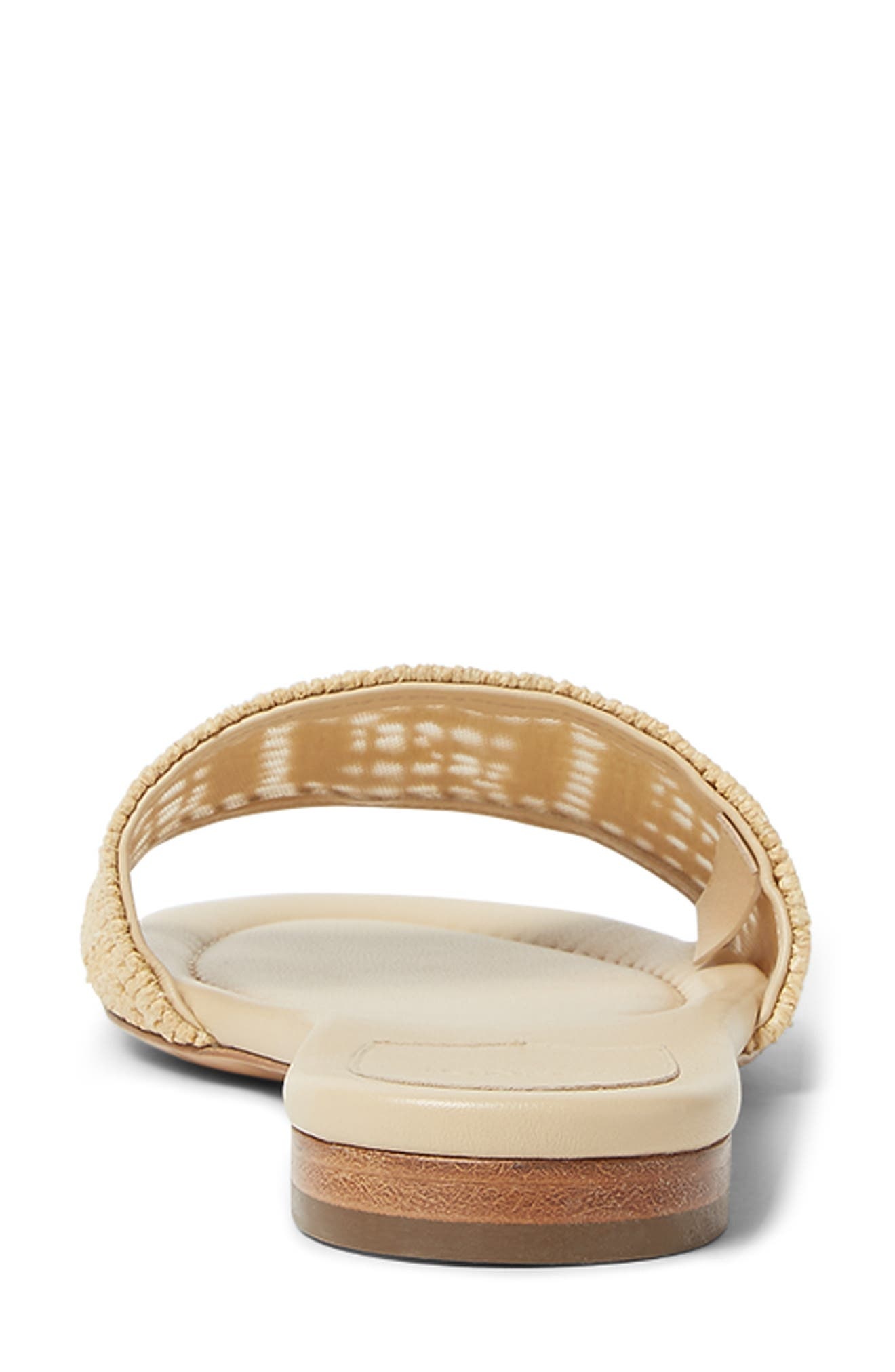 Fendi Sunshine Flat Sandal in Beige Rafia at Nordstrom - 4