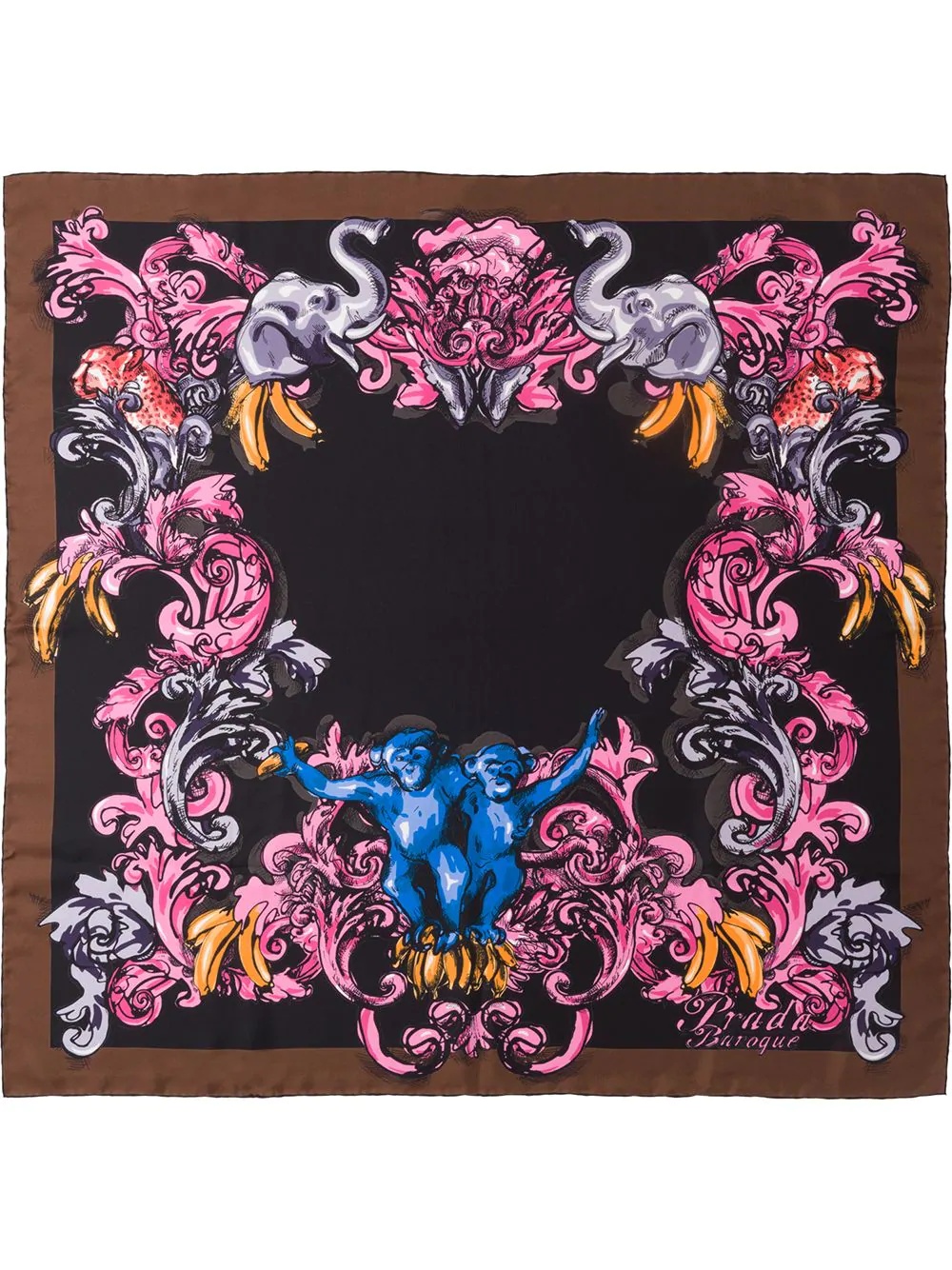 Baroque silk foulard - 2