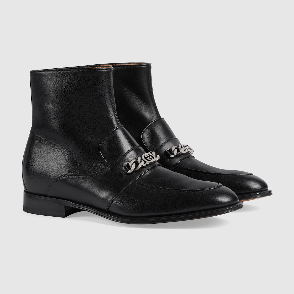 Men's bootie with Interlocking G chain - 2