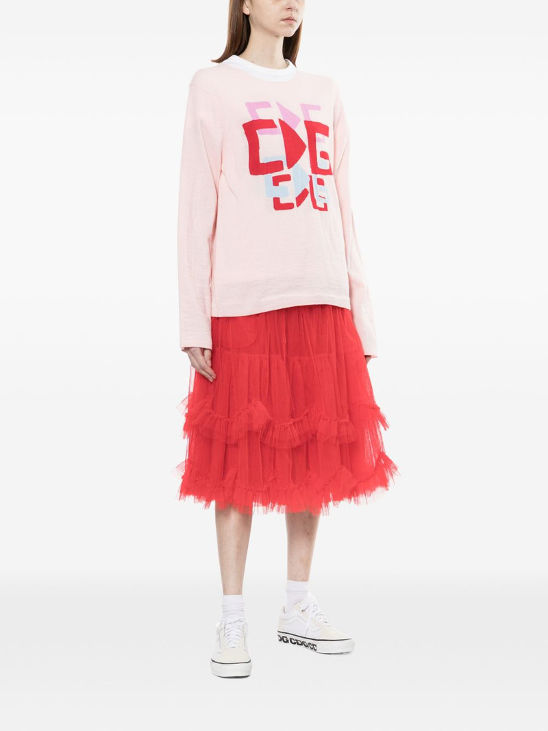 Comme des Garçons GIRL graphic round neck jumper outlook