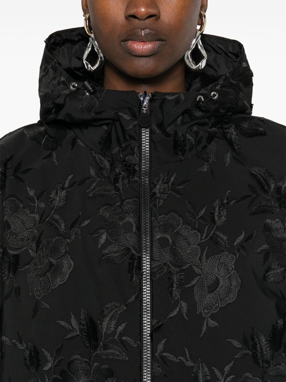 floral-embroidered jacket - 5