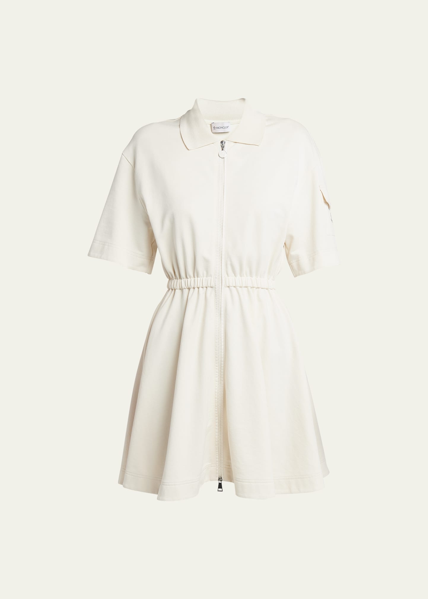 Moncler Fit-and-Flare Mini Shirtdress | bergdorfgoodman