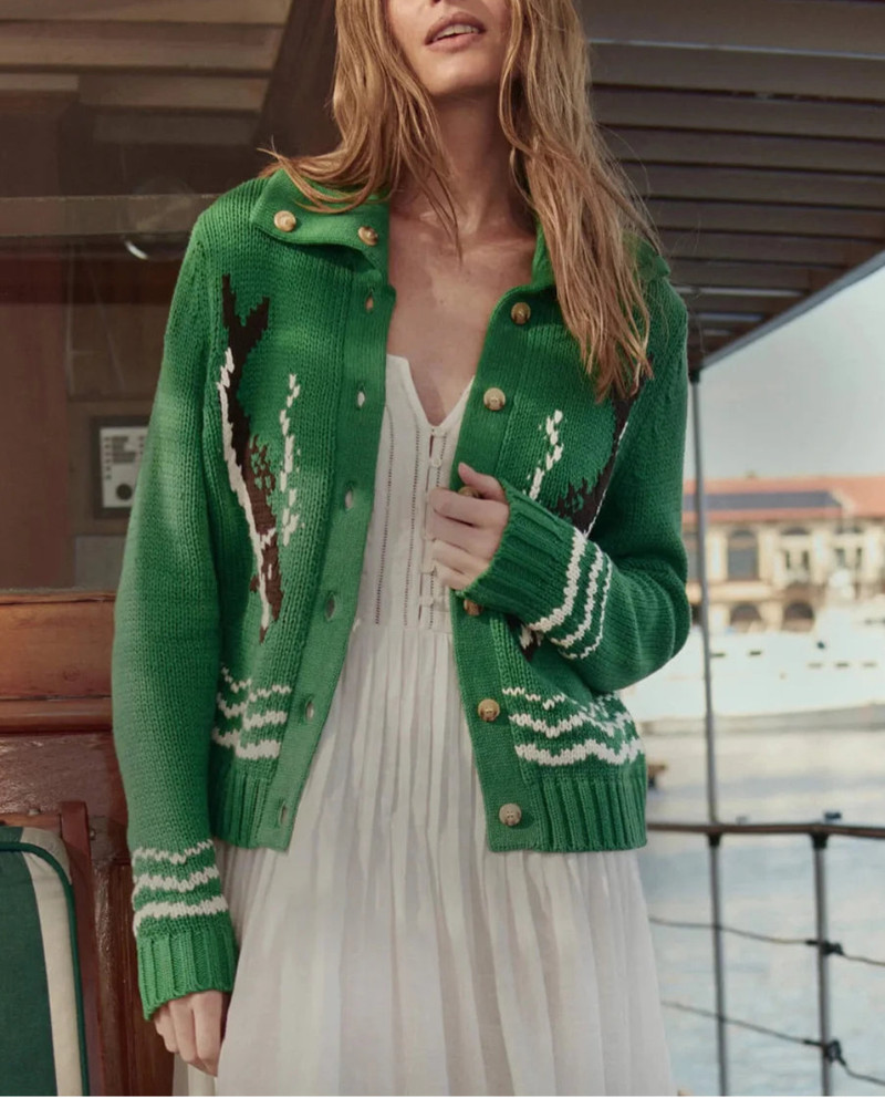 THE GREAT. THE BASS CARDIGAN outlook