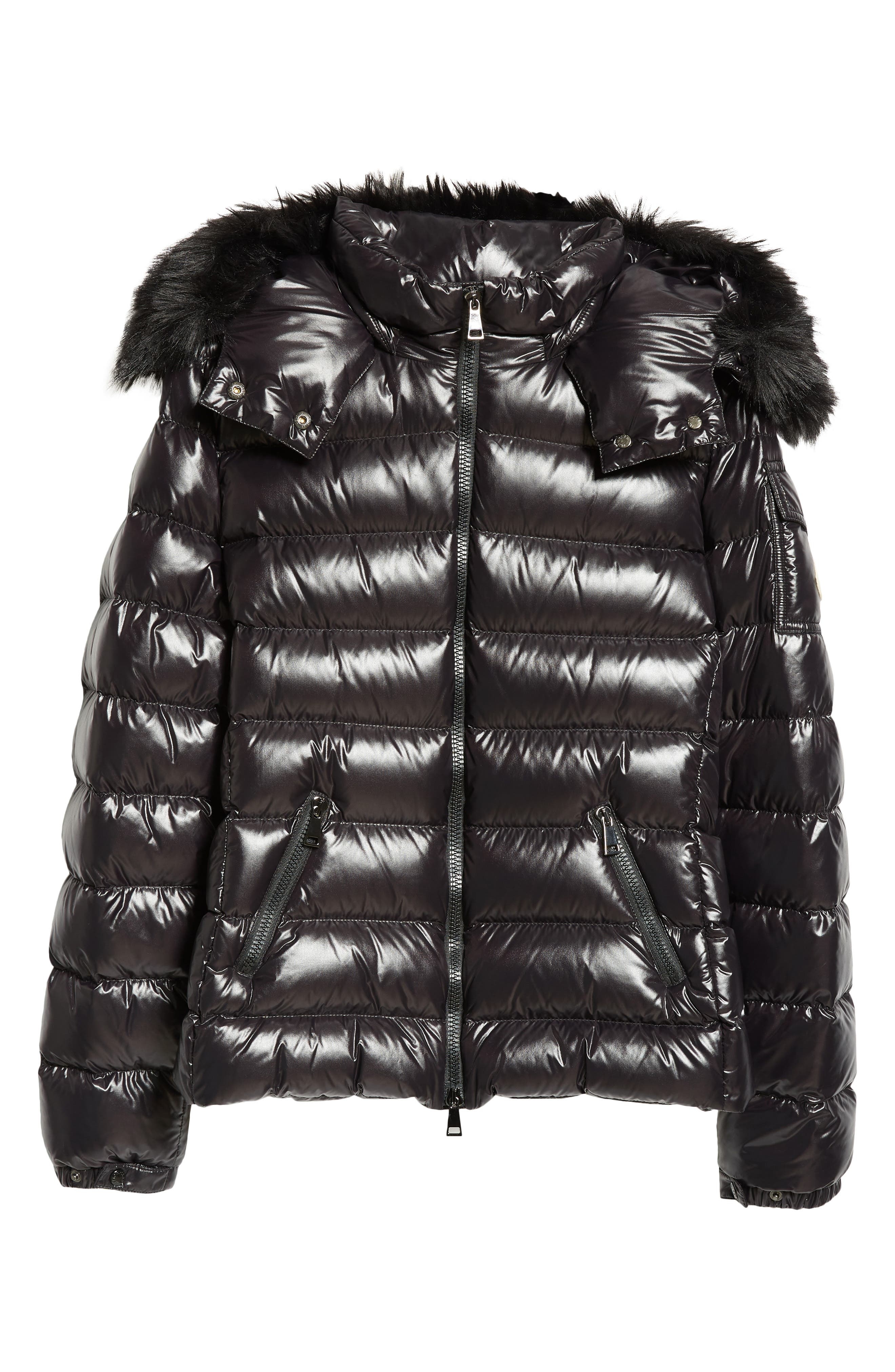 Moncler Badyf Down Puffer Jacket with Removable Hood & Removable Faux Fur Trim in Black at Nordstrom - 6