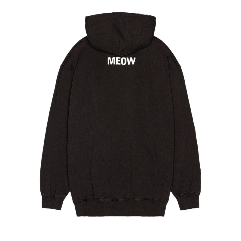 BALENCIAGA Balenciaga I Love Cats Hoodie 'Black' outlook