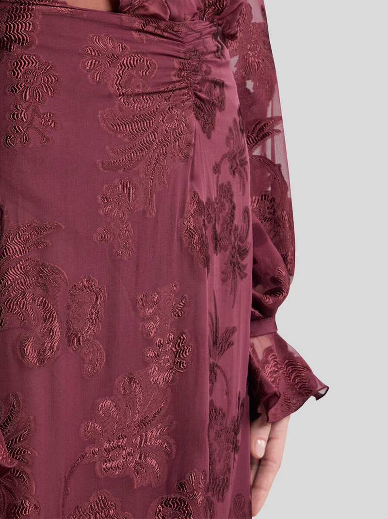 Etro FIL COUPÉ CHIFFON MAXI SKIRT outlook