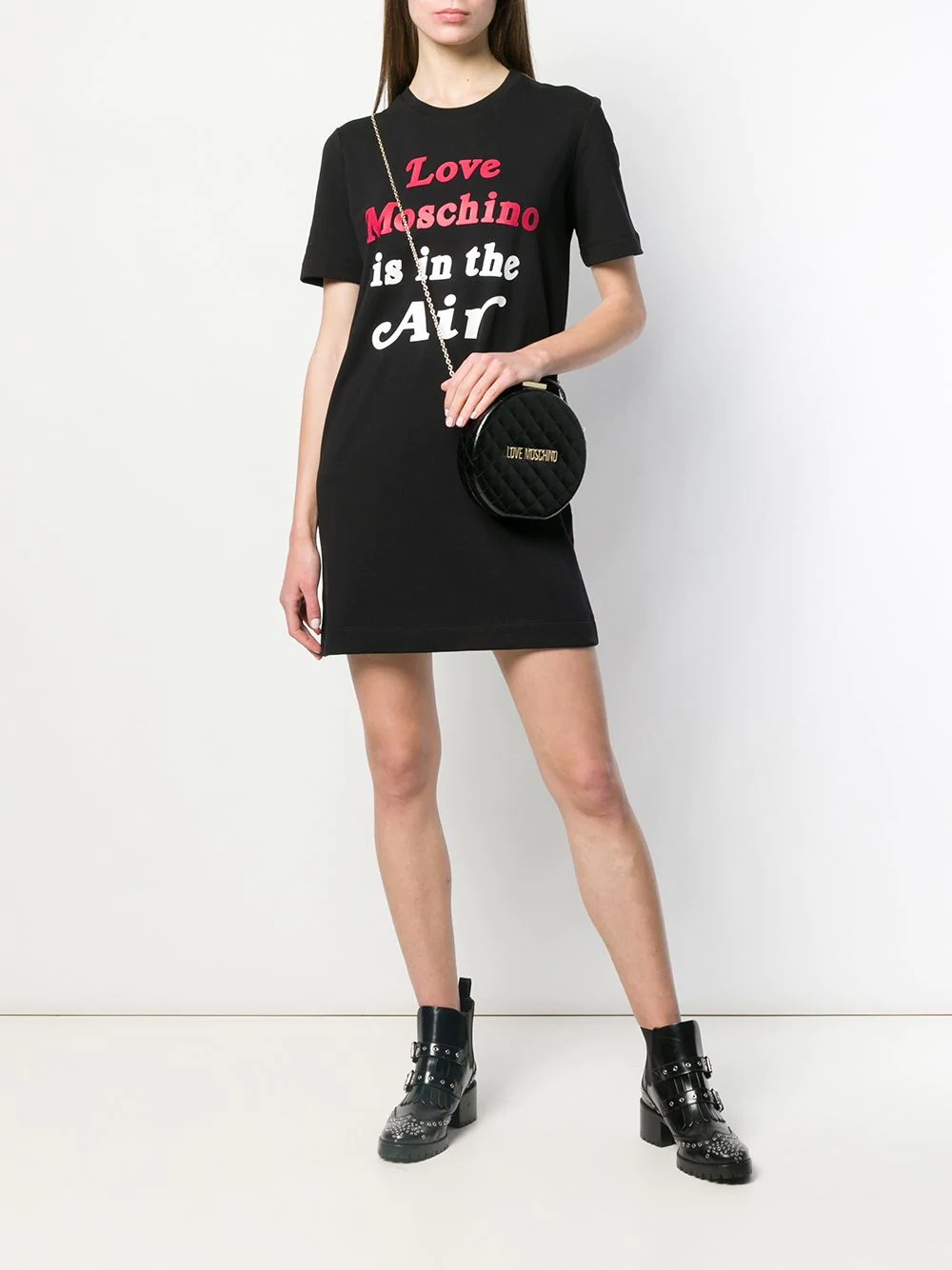 logo print T-shirt dress - 2