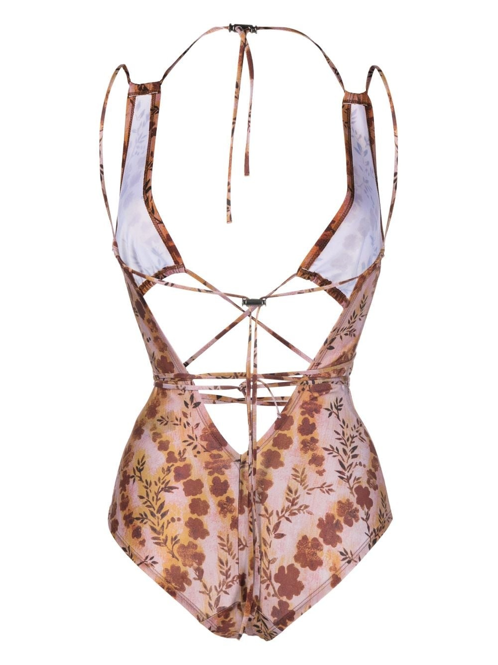 recycled polyester-blend swimsuit - 2
