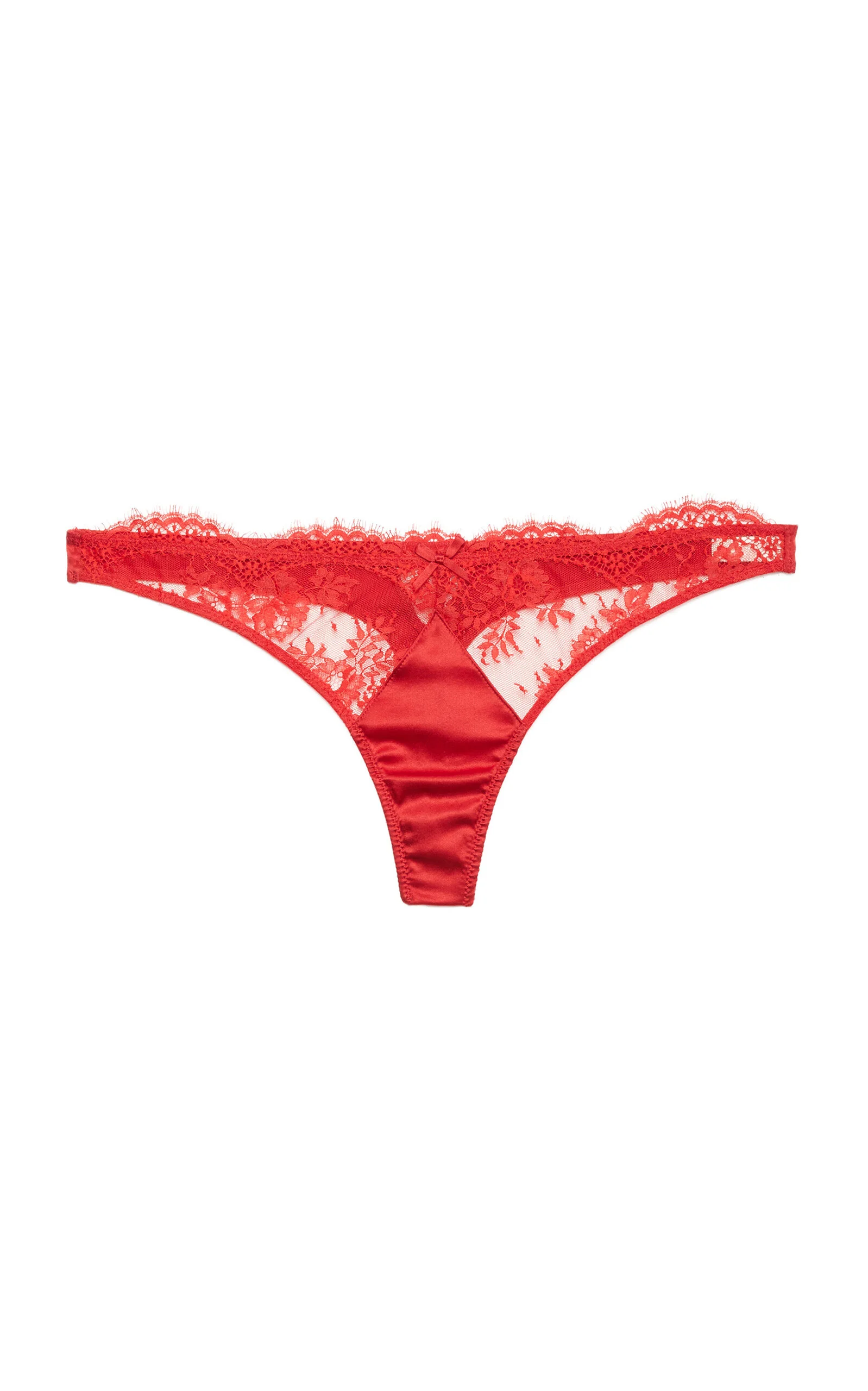 Frankie Lace Thong red - 1
