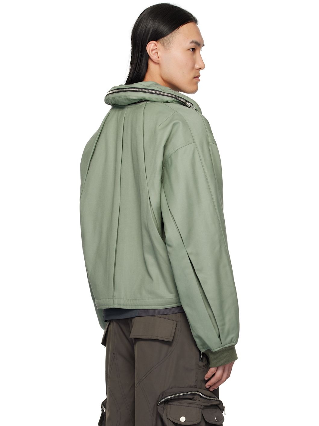 Khaki Reia Hooded Parachute Jacket - 3