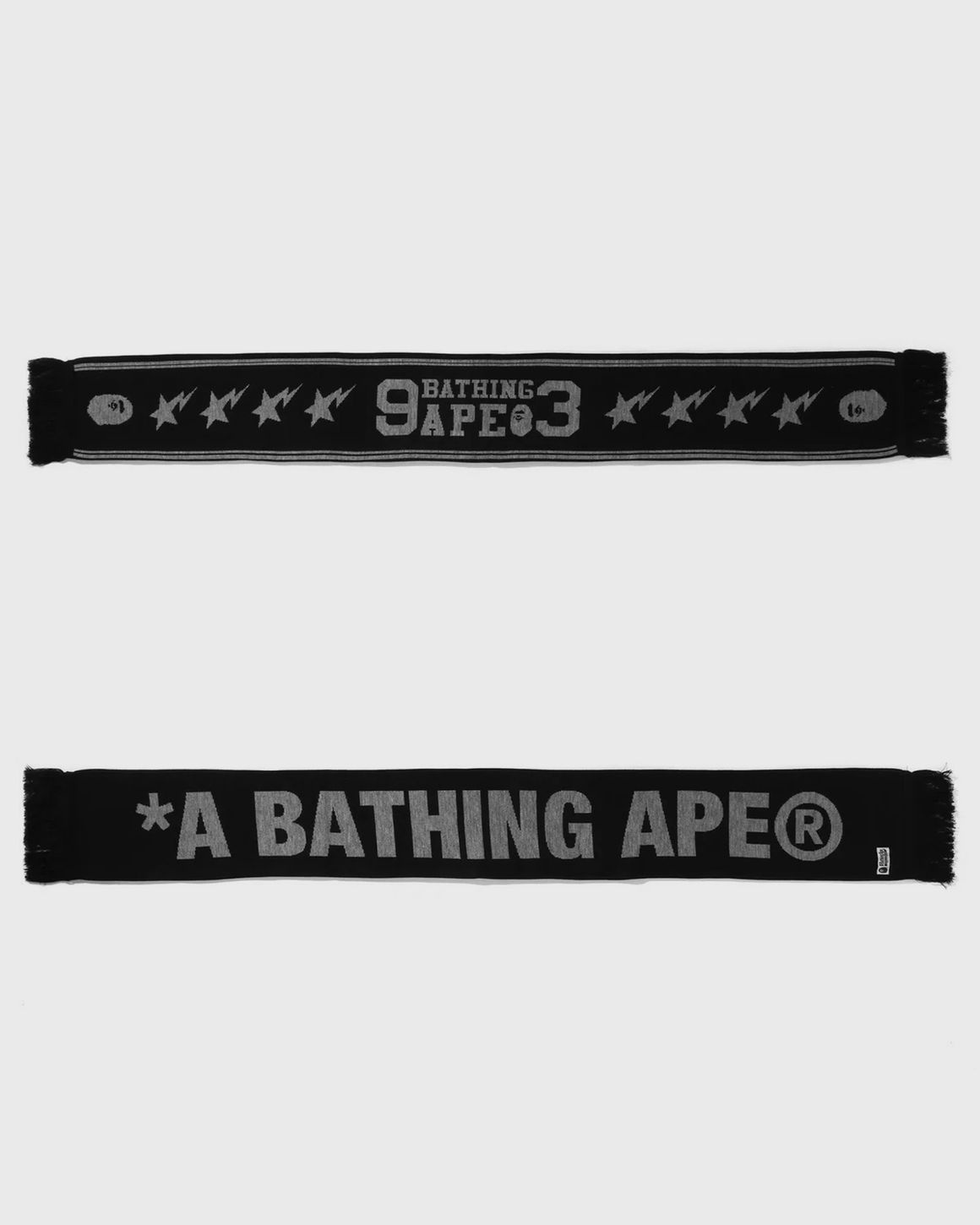 JACQUARD BAPE LOGO LONG SCARF - 3