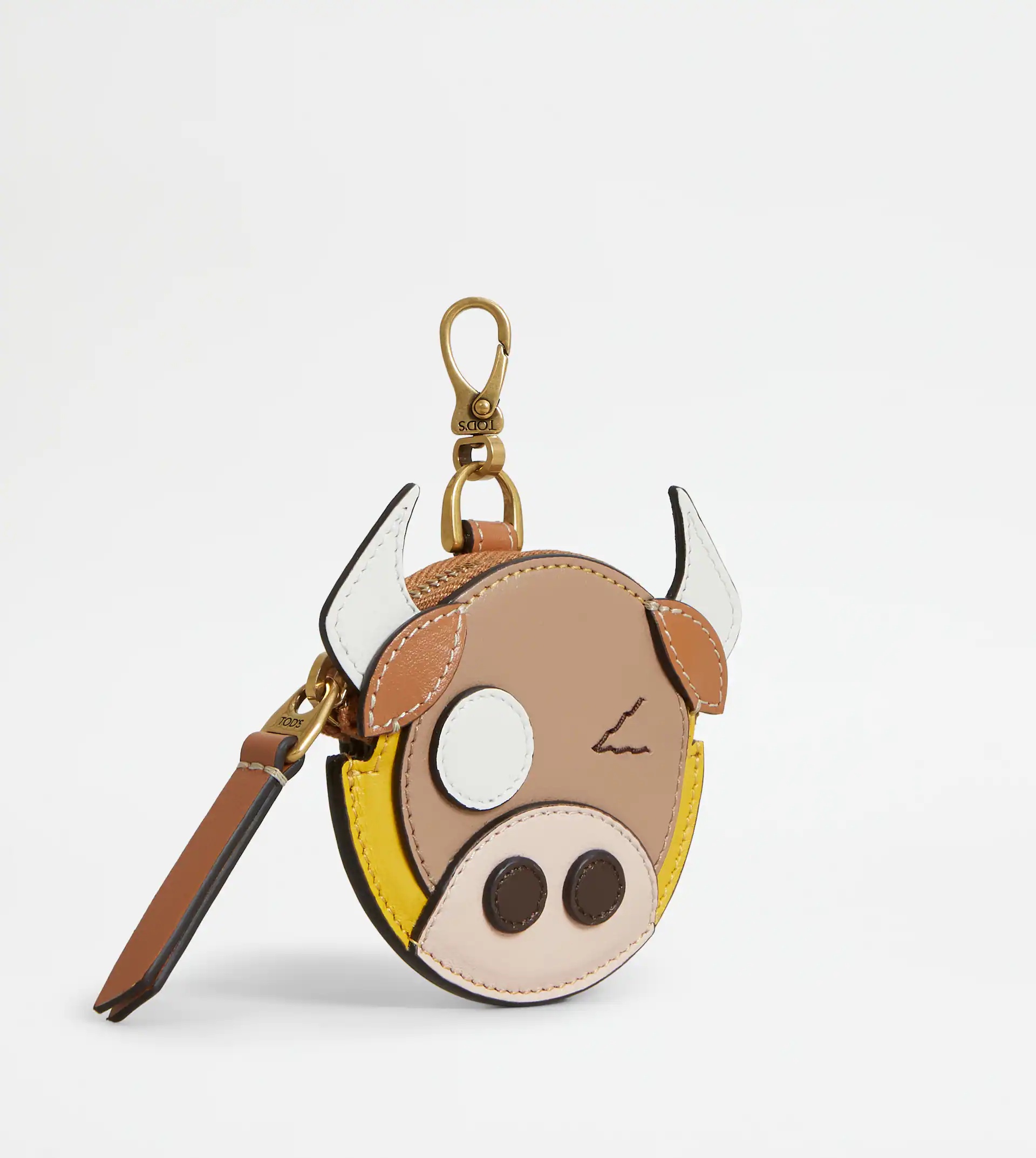 COIN PURSE IN LEATHER CNY MINI - BROWN - 2